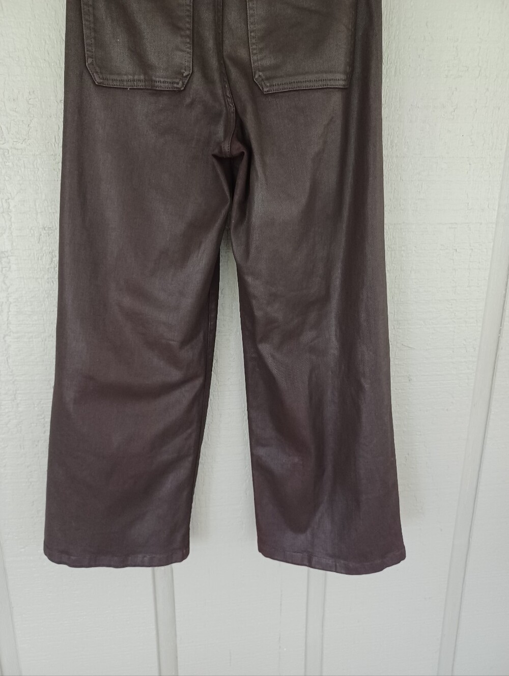 Favorite Daughter Mischa Coated Pant Size 27 High Rise Wide Leg In Cape Town - Picture 7 of 13